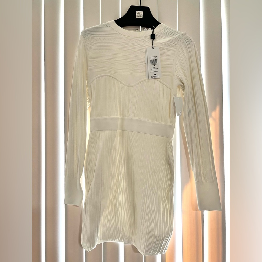 Herve Leger Paris Ivory dress